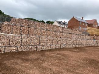 National retaining solutions gabion wall installation